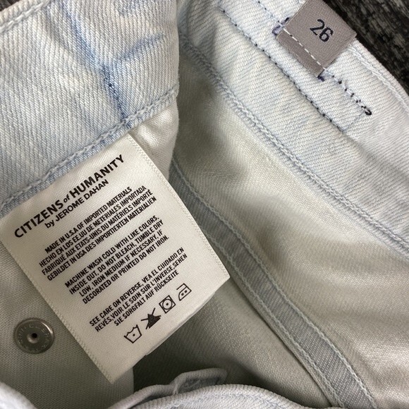 Citizens of Humanity Blue Rocket Crop High Rise Skinny Jeans NEW 26 - Picture 8 of 9